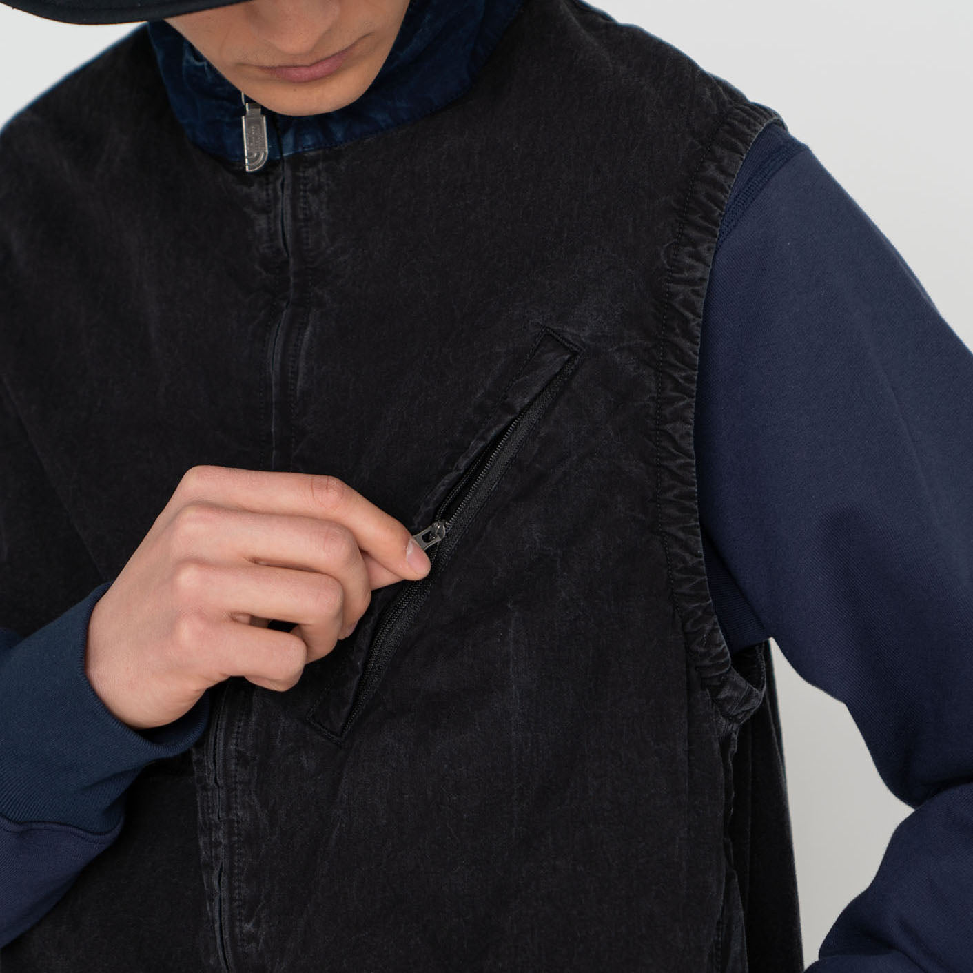 Indigo Stroll Field Vest - K FADE