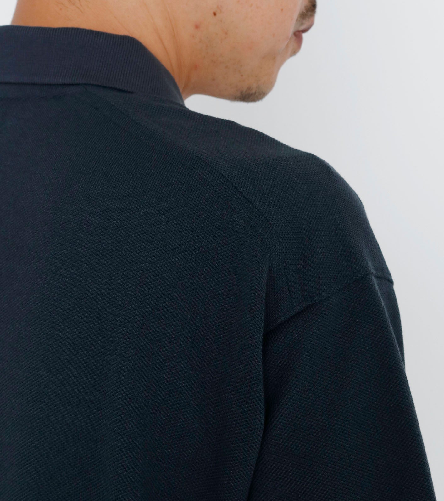 Moss Stitch Field Short Sleeve Polo - L BEIG