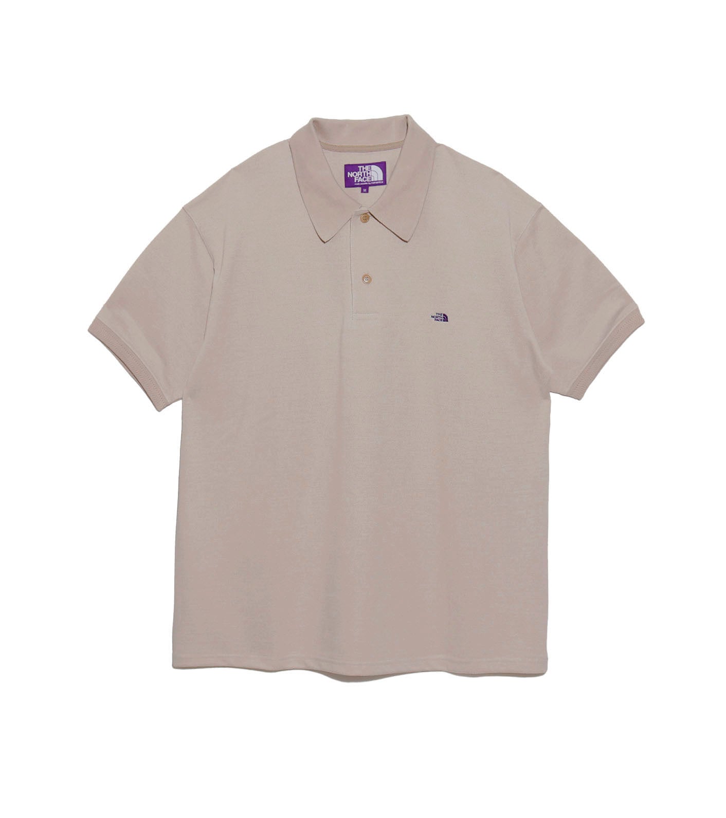 Moss Stitch Field Short Sleeve Polo - L BEIG