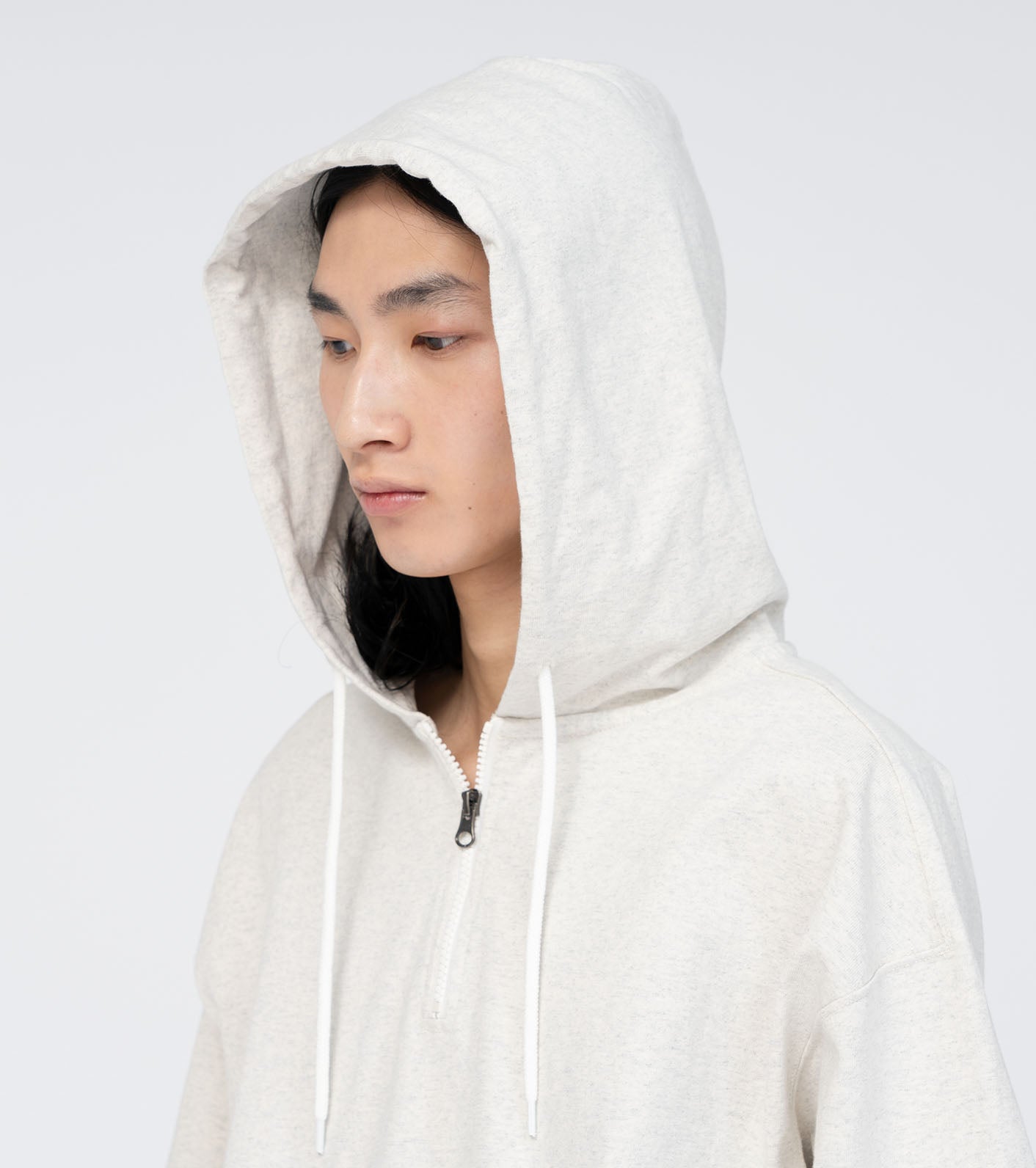 9.5oz Cotton Jersey Field Hooded Parka - CHARCOAL