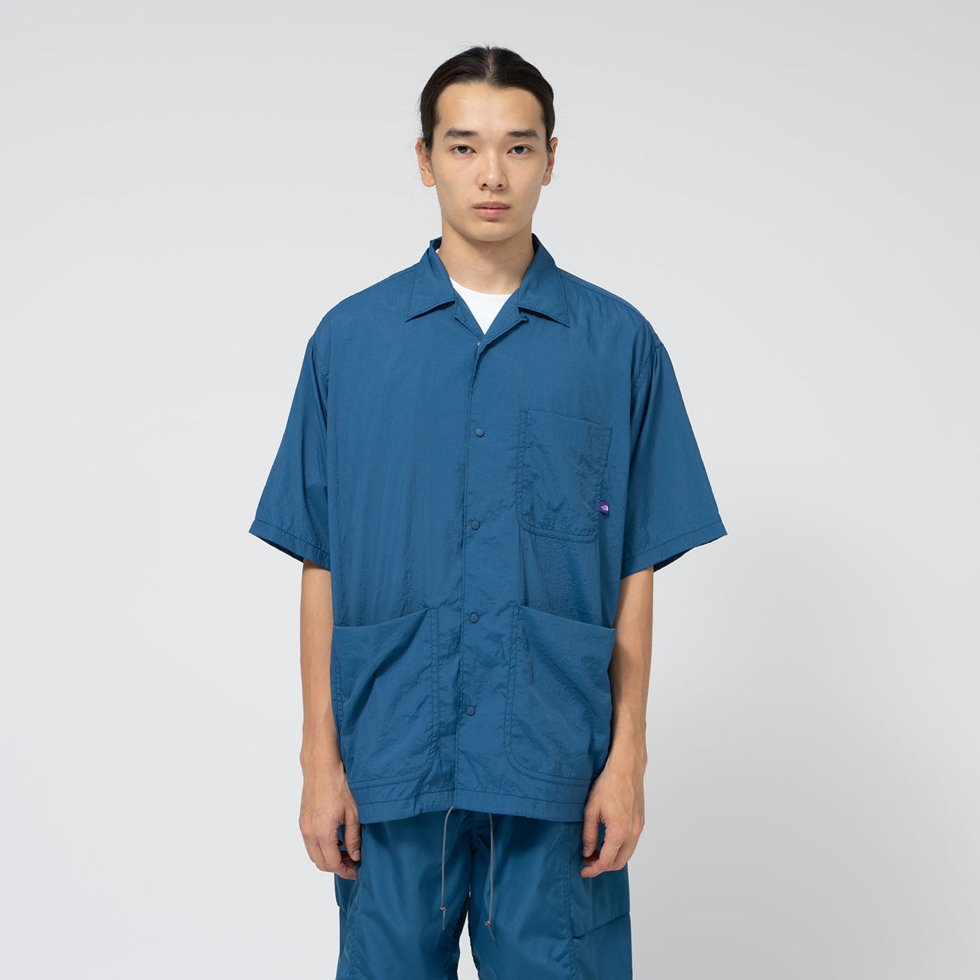 Nylon Taffeta Field S/S Shirt - TEAL B