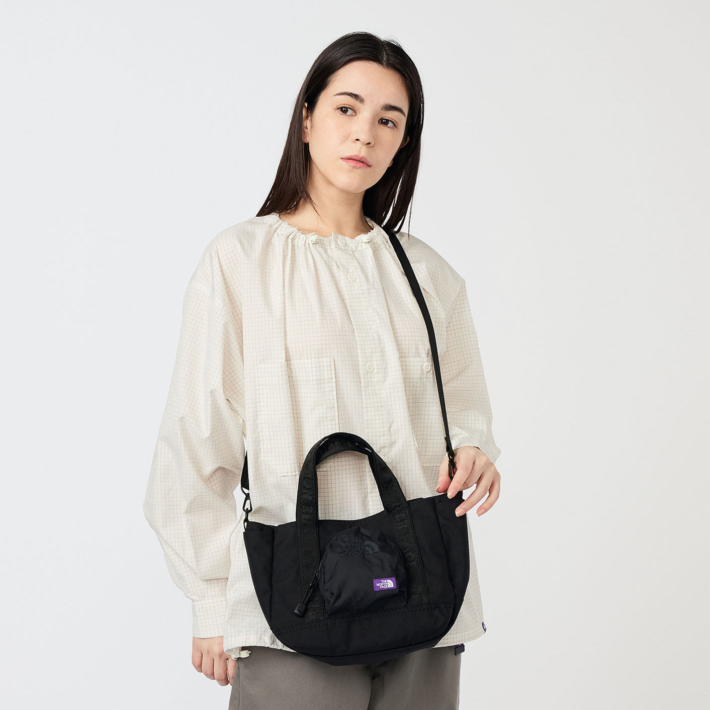 CORDURA Nylon Shoulder Tote Bag - AHGRAY