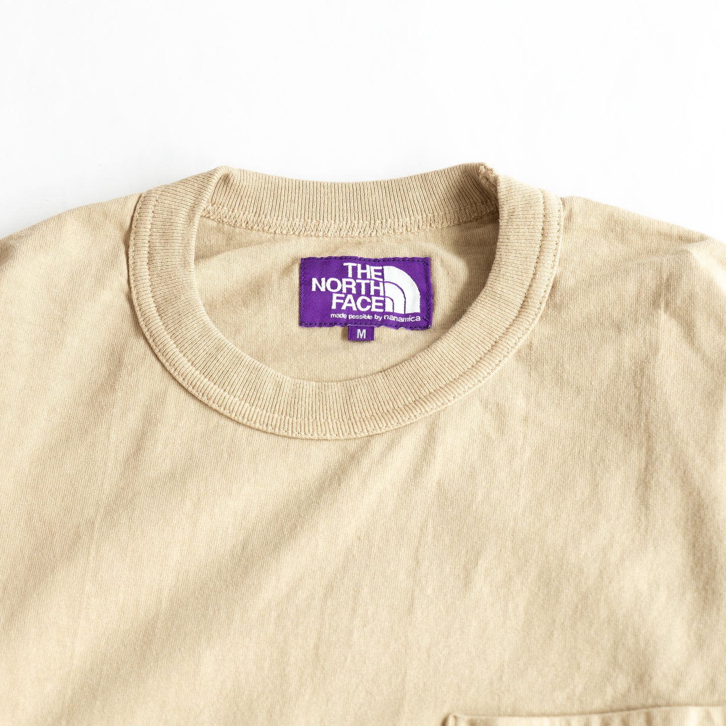 7oz Long Sleeve Pocket Tee - BEIGE