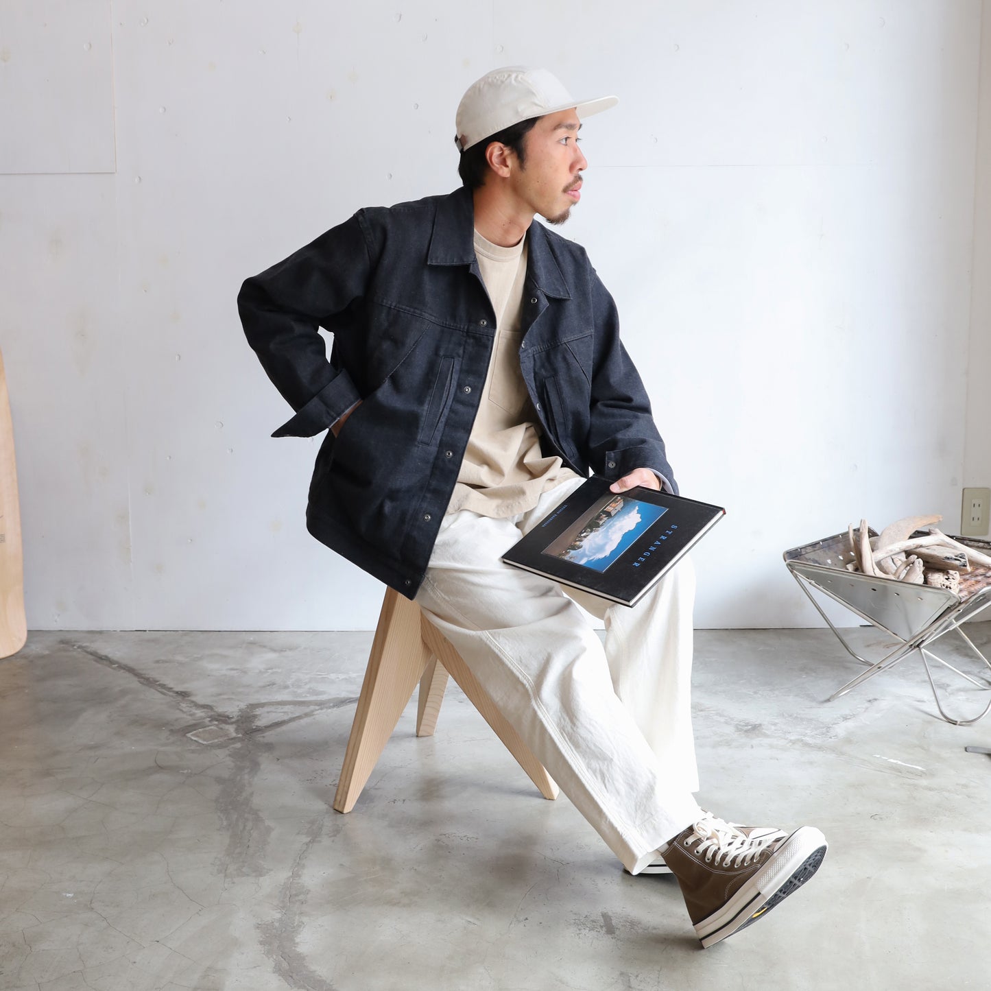 Denim WINDSTOPPER Field Jacket - BLACK