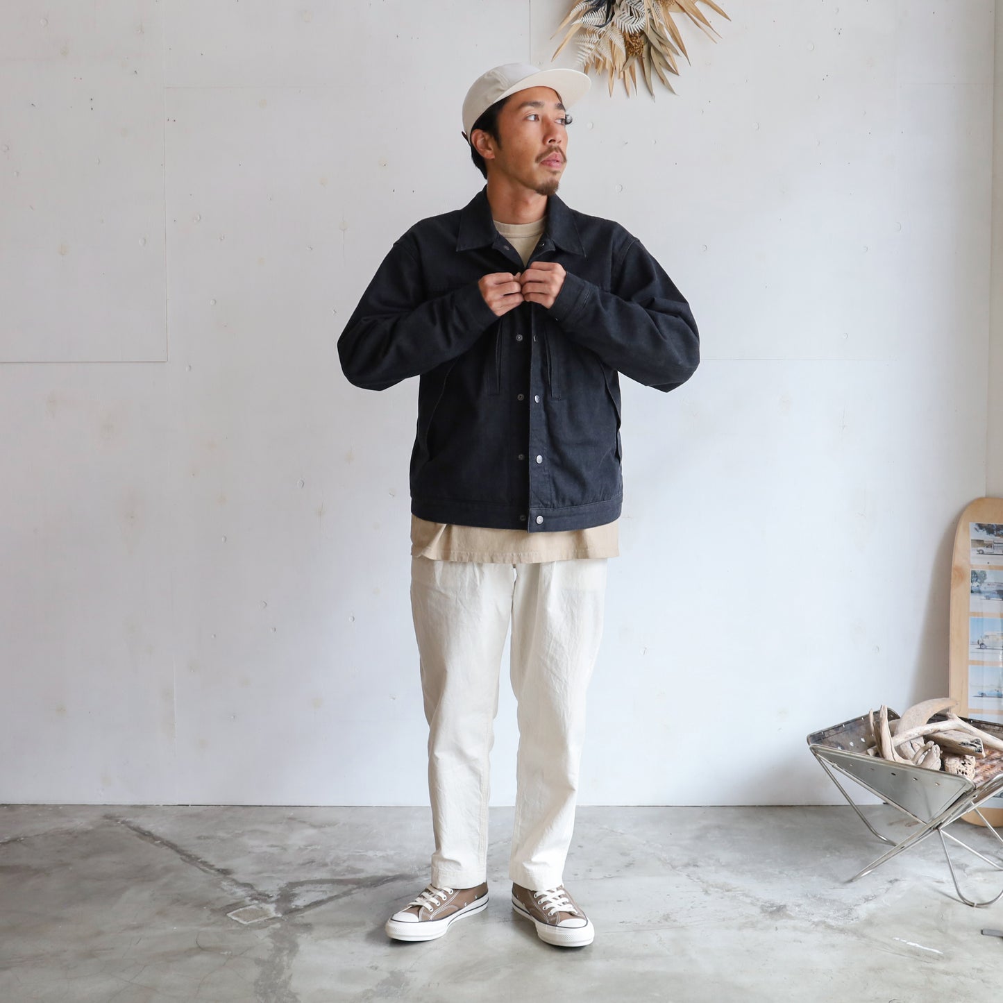 Denim WINDSTOPPER Field Jacket - BLACK