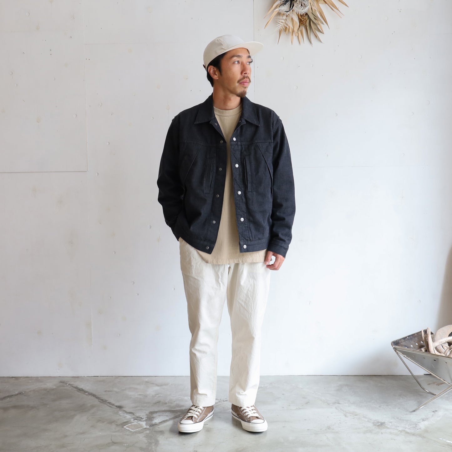 Denim WINDSTOPPER Field Jacket - BLACK