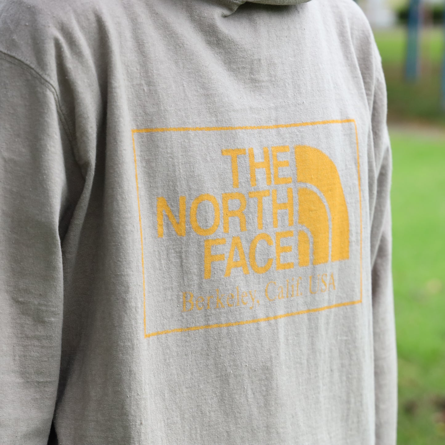 Field Graphic Hoodie - GRAY BEIGE