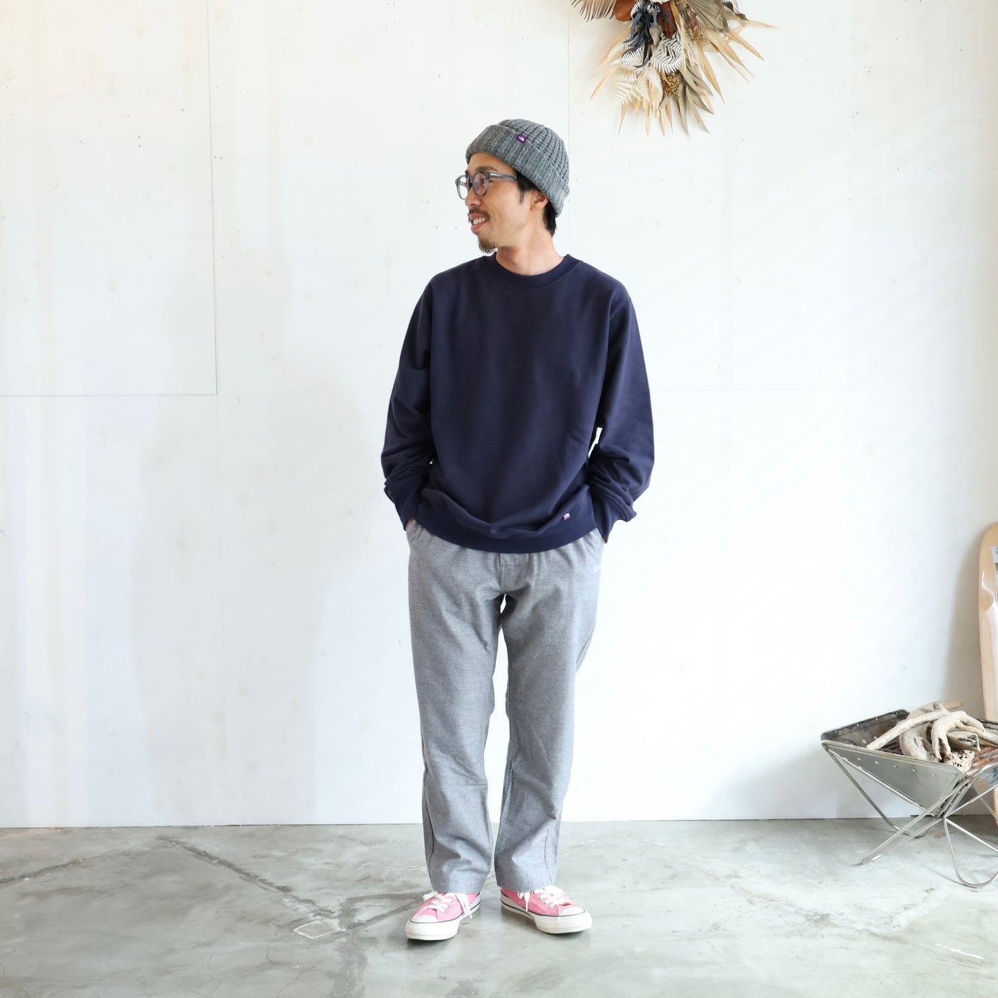 Field Crewneck Sweatshirt - NAVY
