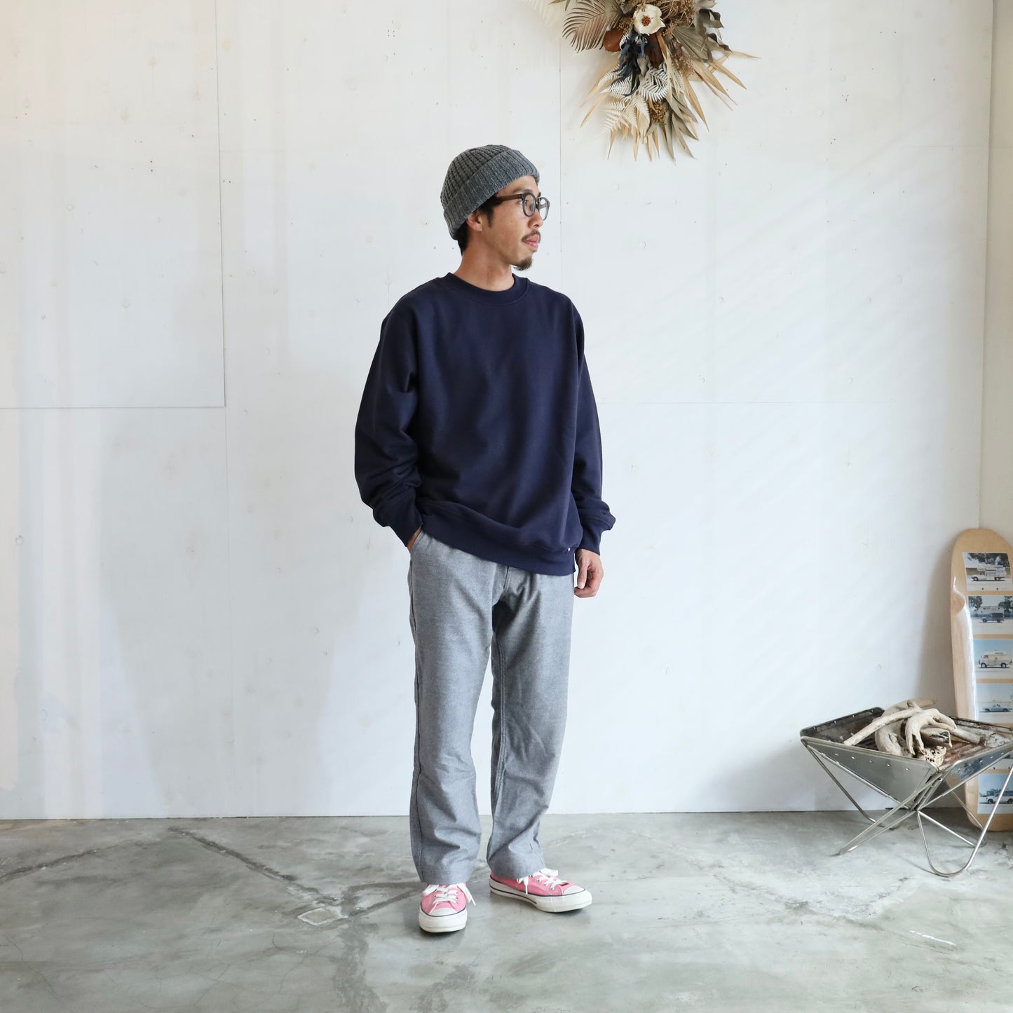 Field Crewneck Sweatshirt - NAVY