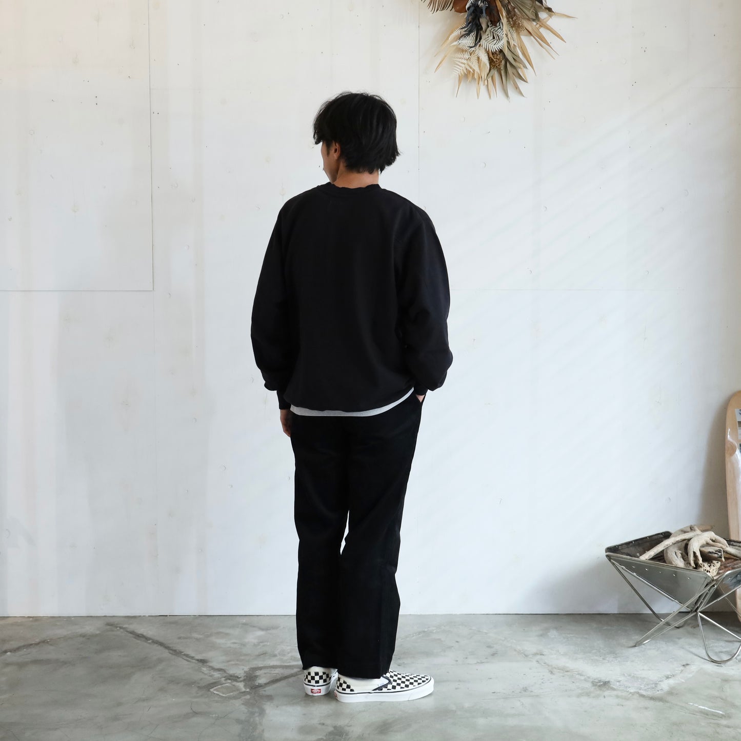 Field Crewneck Sweatshirt - BLACK