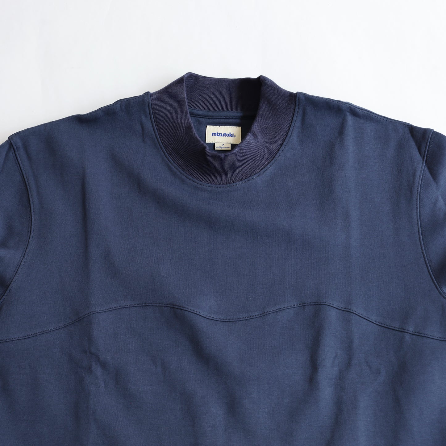 Mock Neck Wave LS - Blue