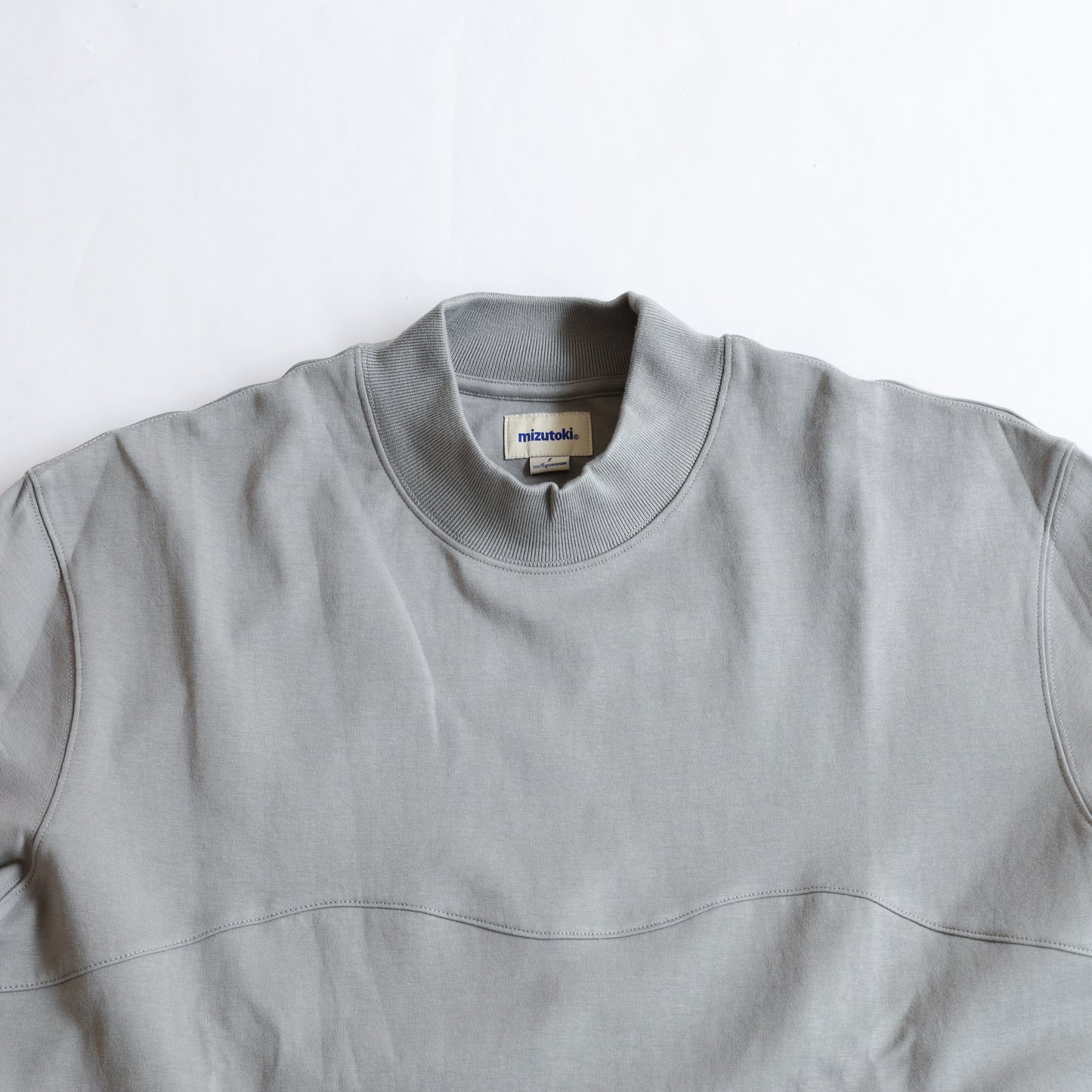 Mock Neck Wave LS - Grey
