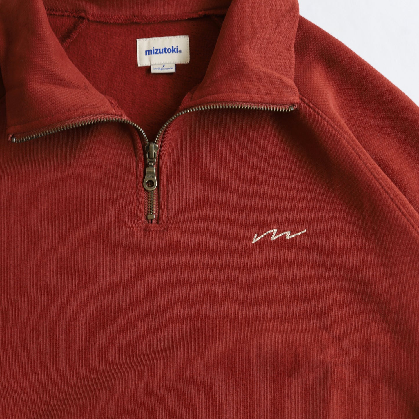 Half zip Sweatshirt - RustRed