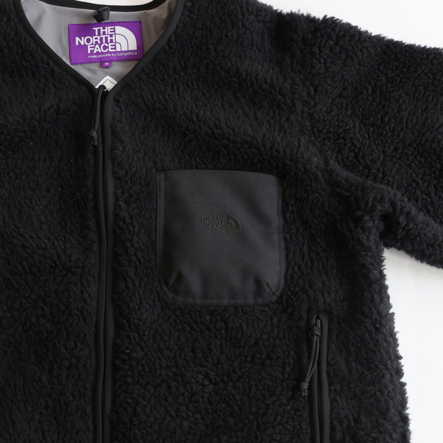 Wool Boa WINDSTOPPER Field Cardigan - BLACK