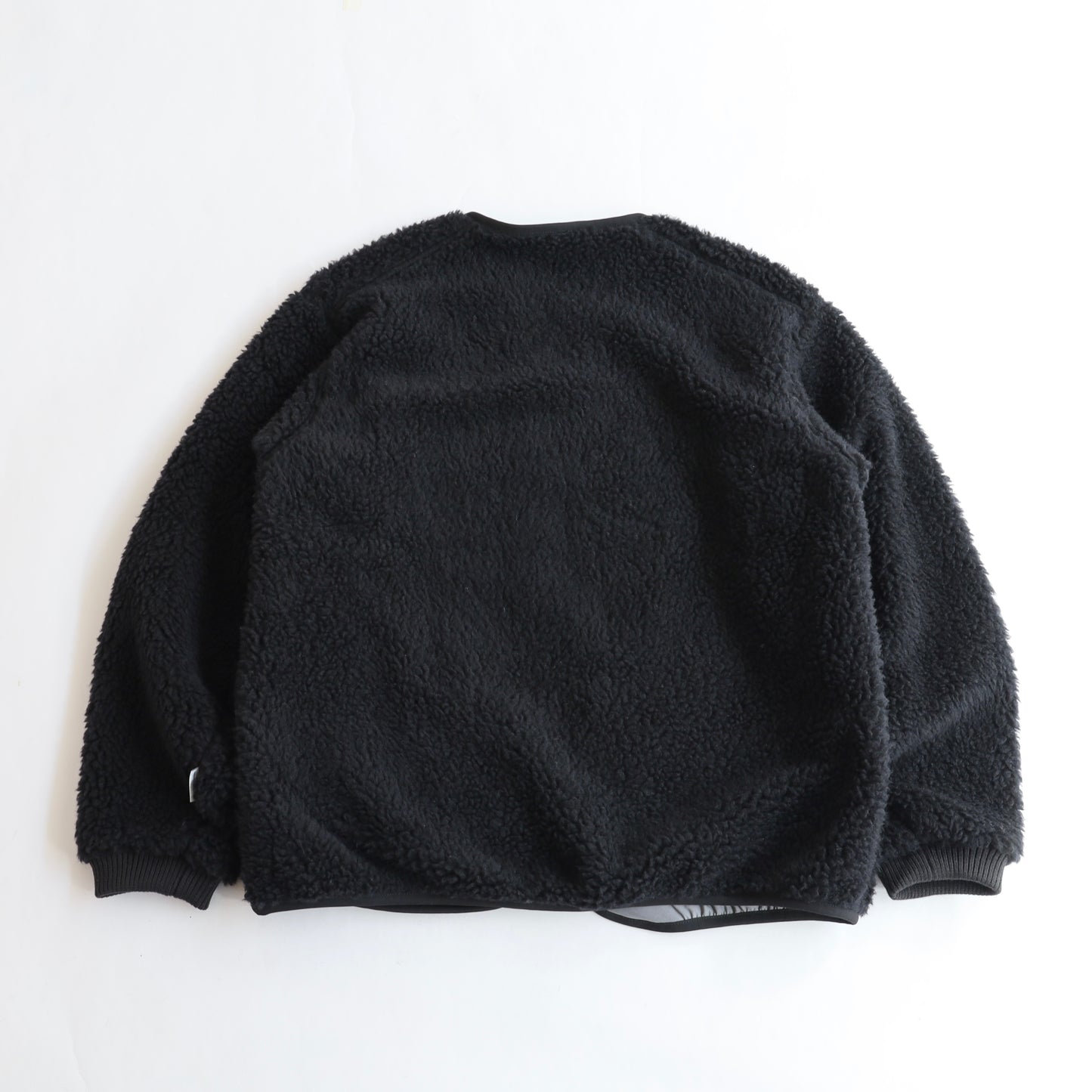 Wool Boa WINDSTOPPER Field Cardigan - BLACK