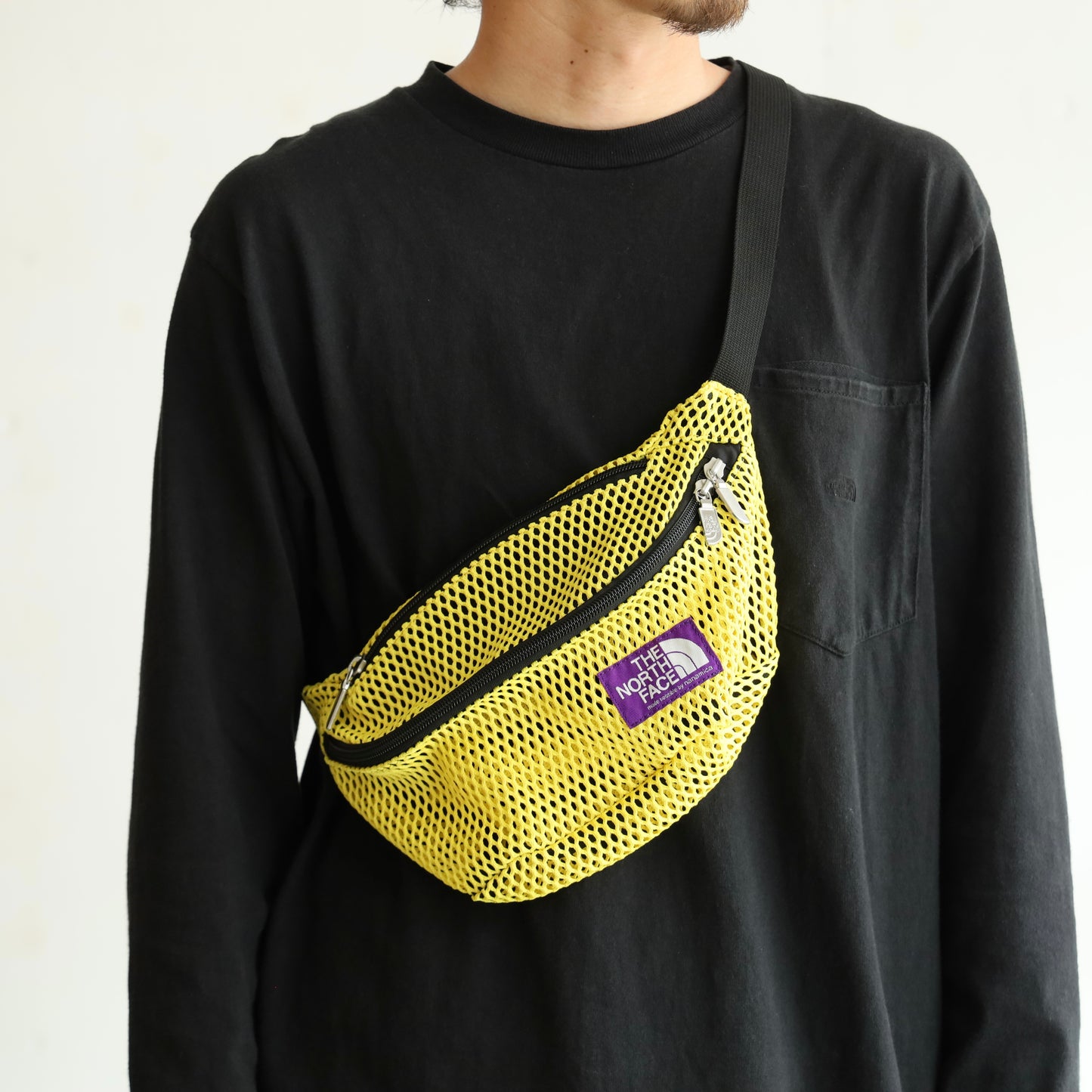 Mesh Waist Bag - YELLOW