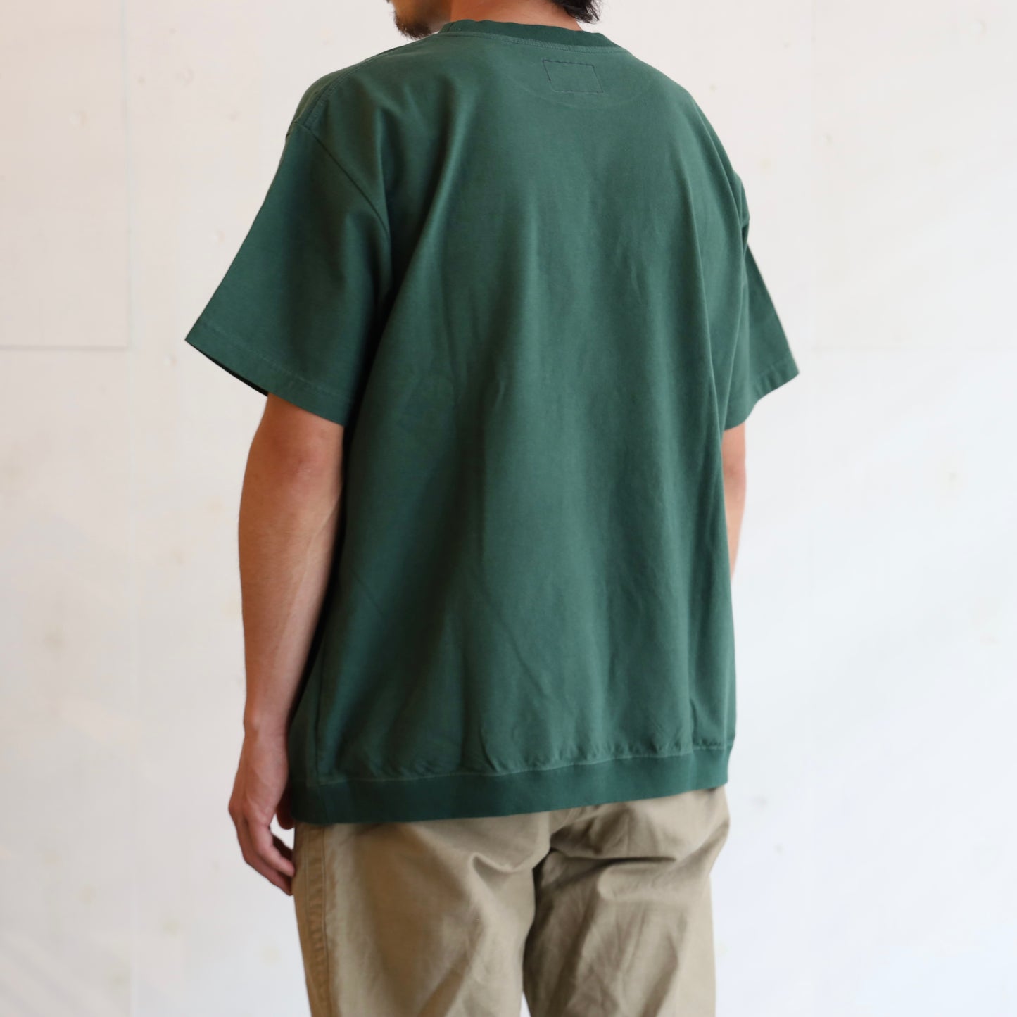 High Bulky H/S Pocket Tee - VINTAGE GREEN