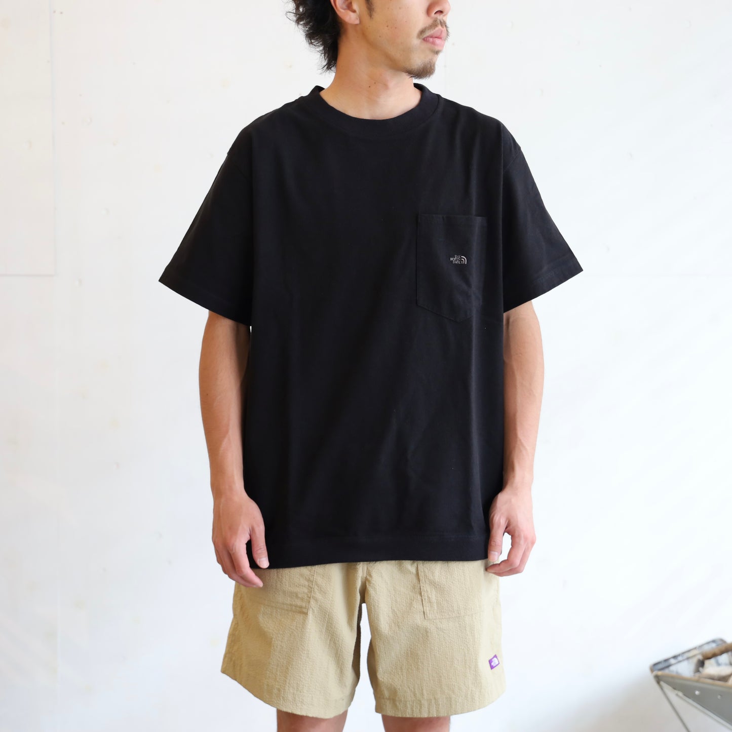 High Bulky H/S Pocket Tee - BLACK