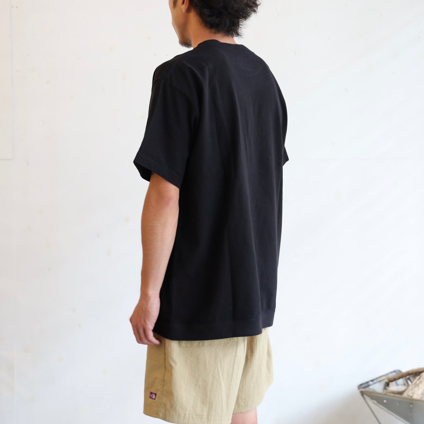High Bulky H/S Pocket Tee - BLACK