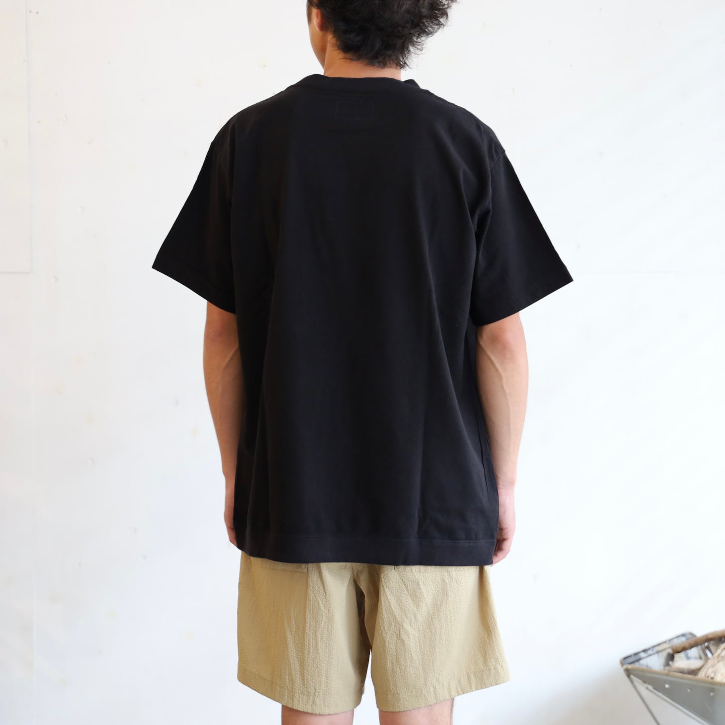 High Bulky H/S Pocket Tee - BLACK