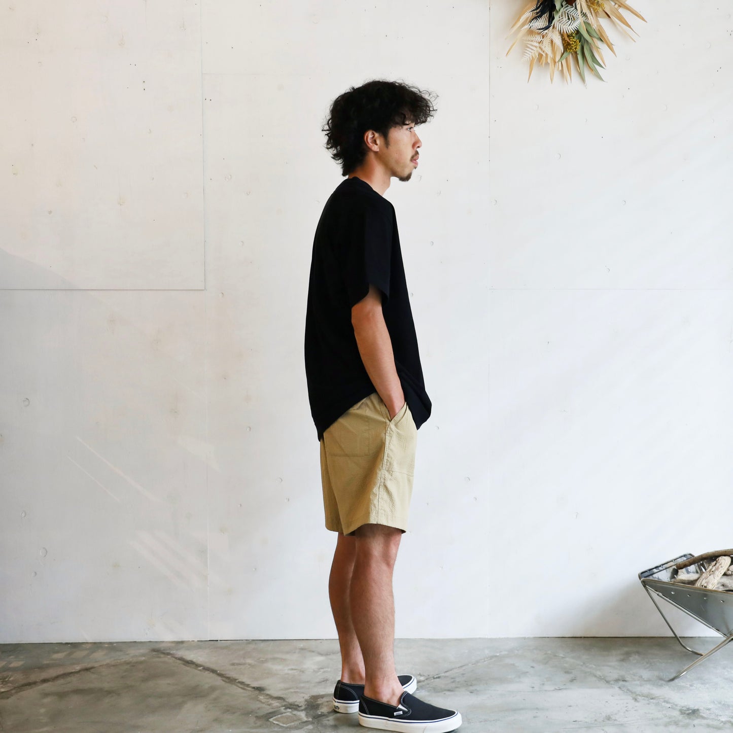 High Bulky H/S Pocket Tee - BLACK