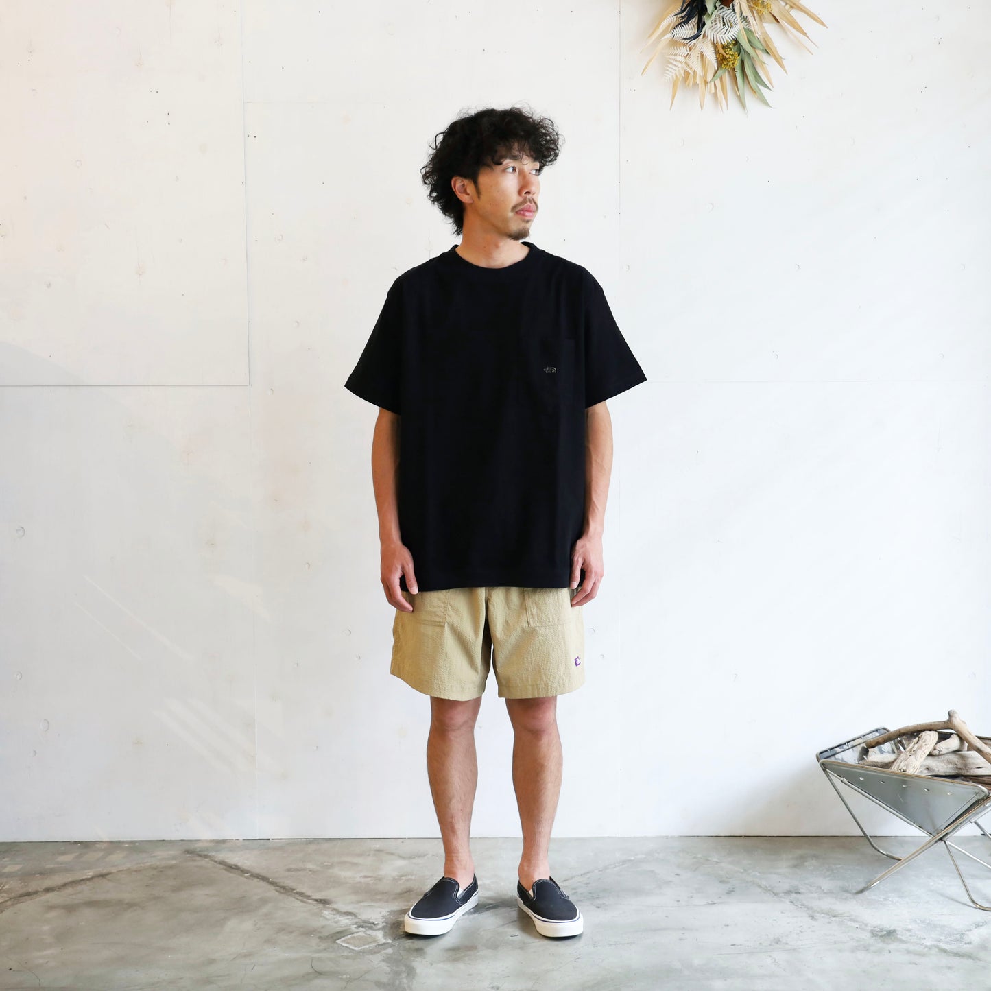 High Bulky H/S Pocket Tee - BLACK