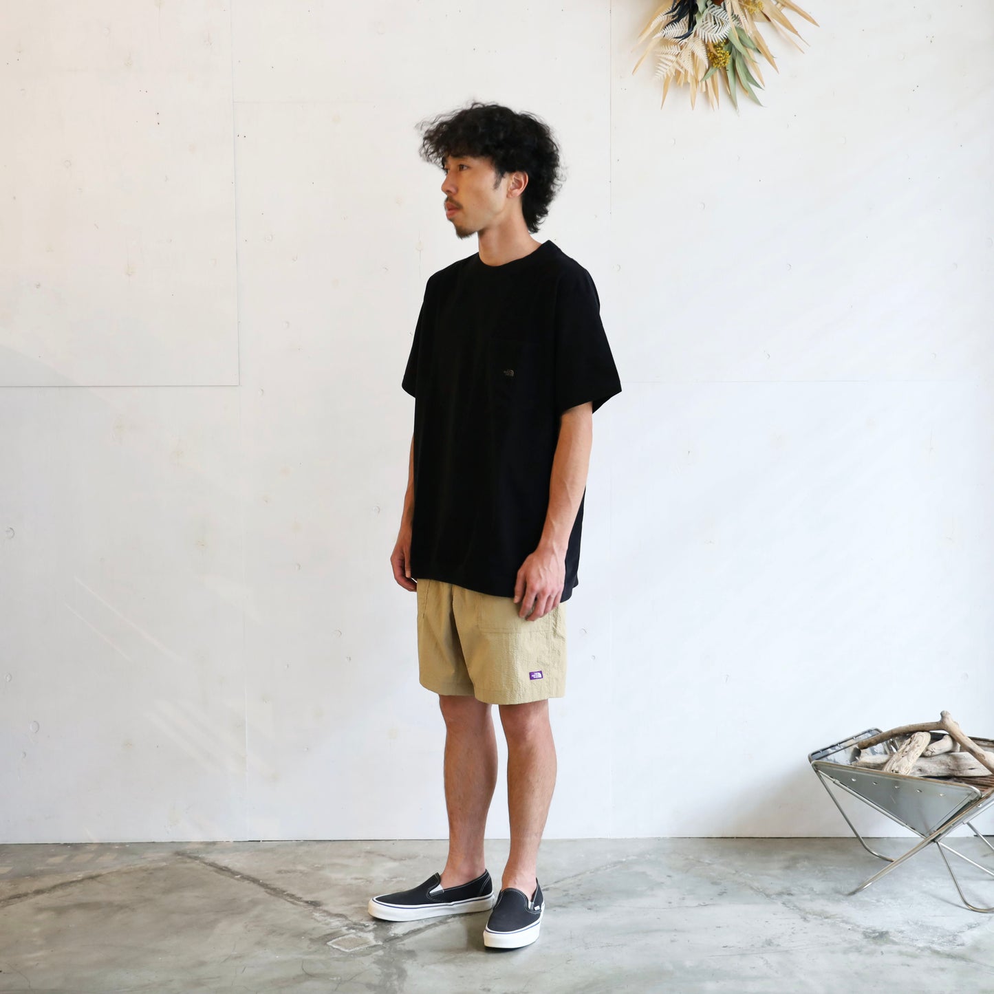 High Bulky H/S Pocket Tee - BLACK