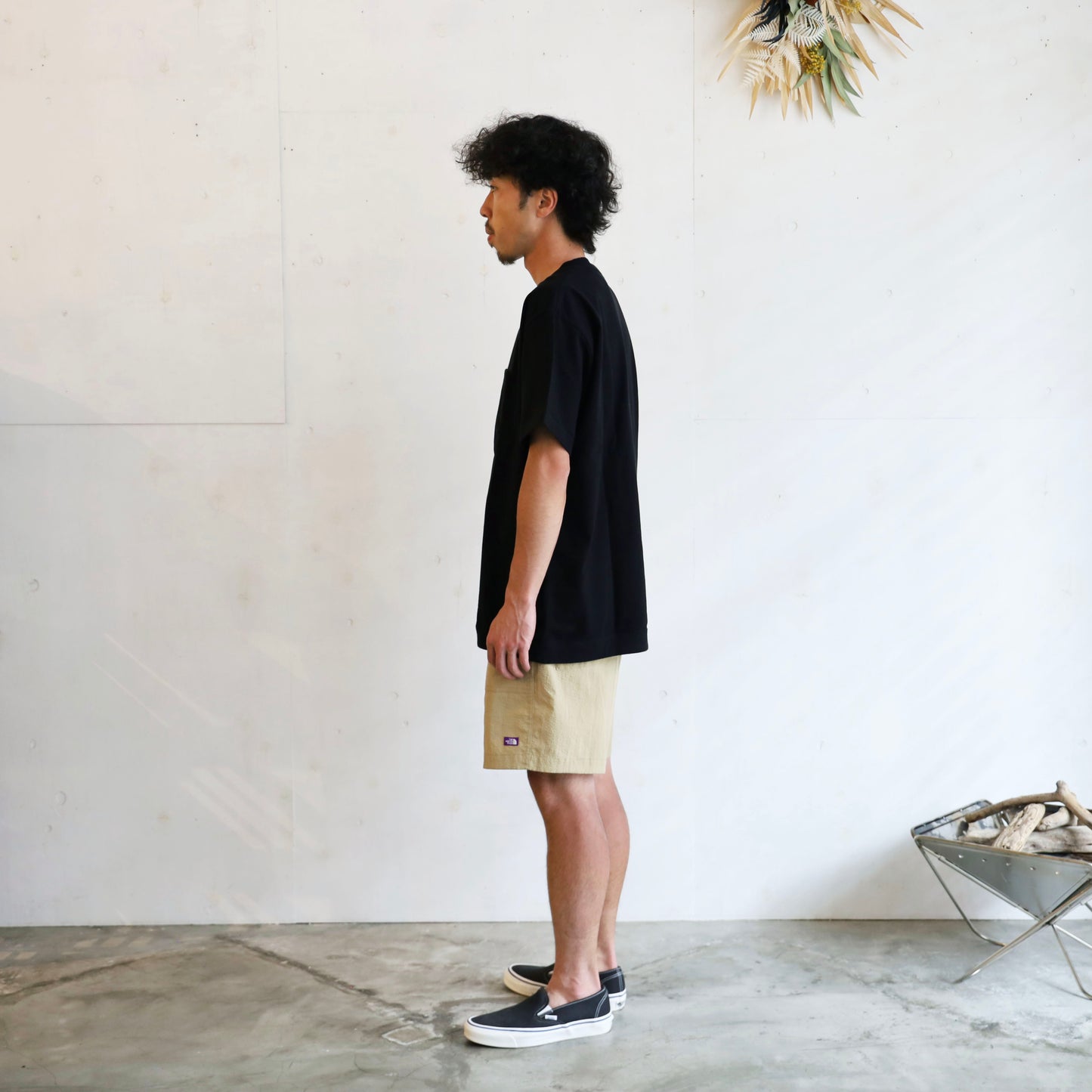 High Bulky H/S Pocket Tee - BLACK