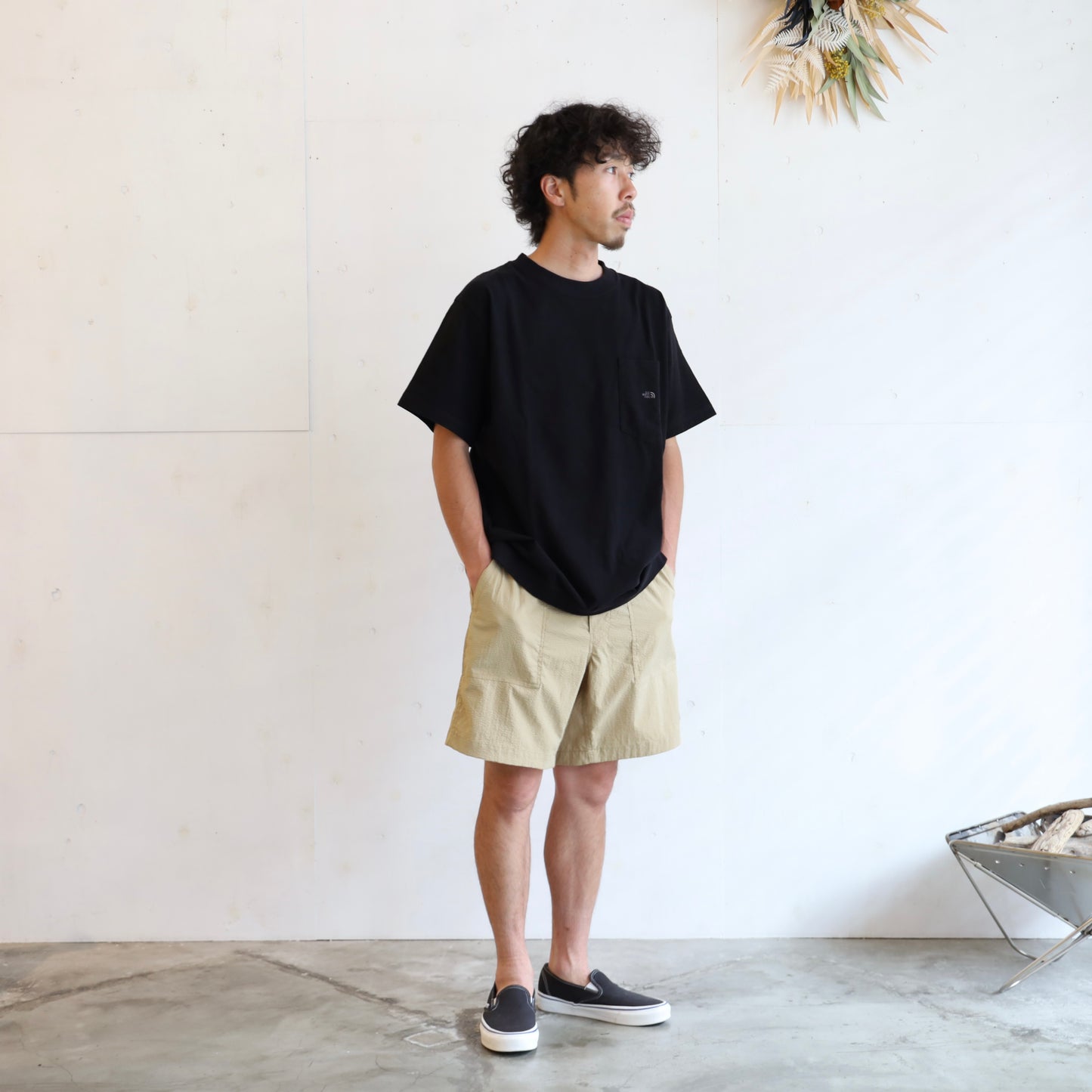 High Bulky H/S Pocket Tee - BLACK