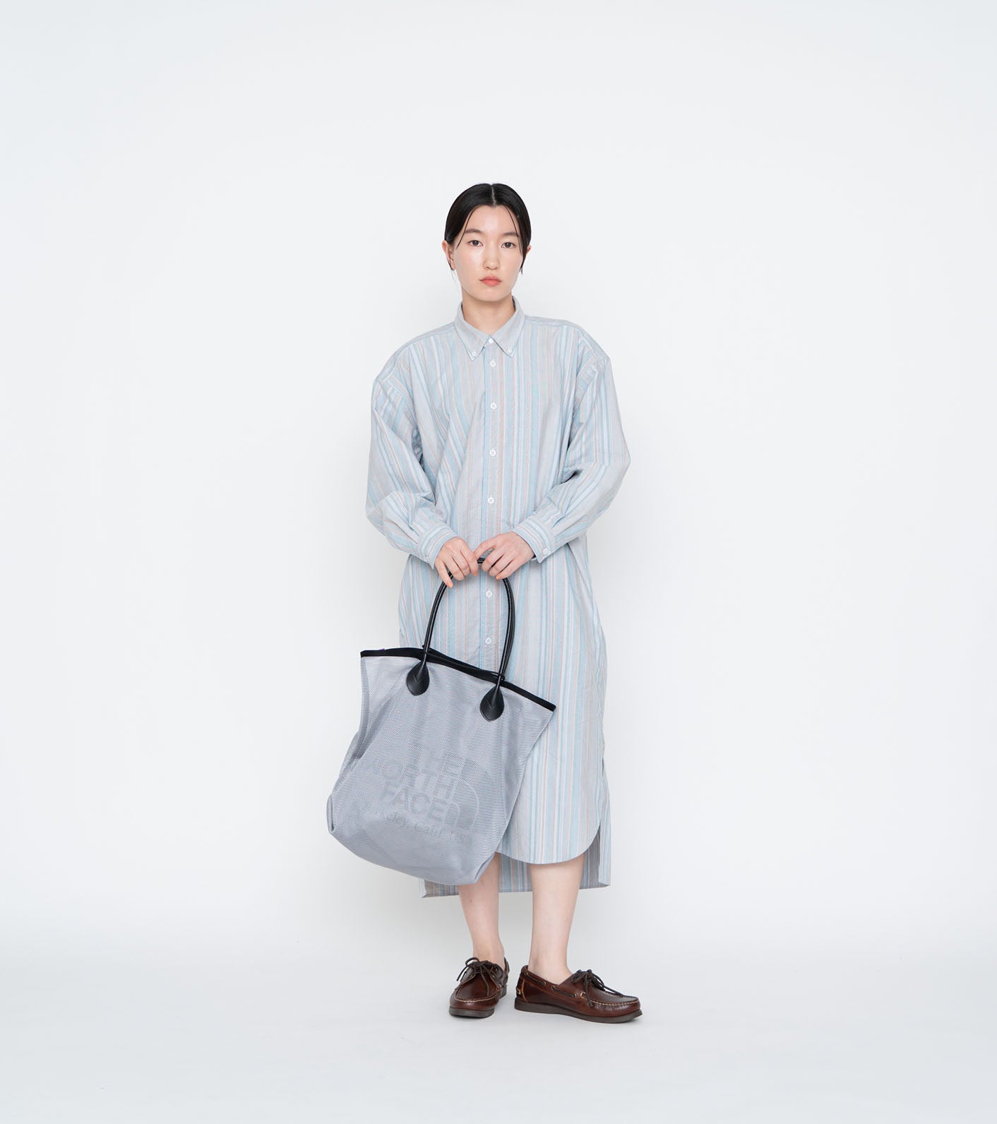 Mesh Field Tote M - GRAY