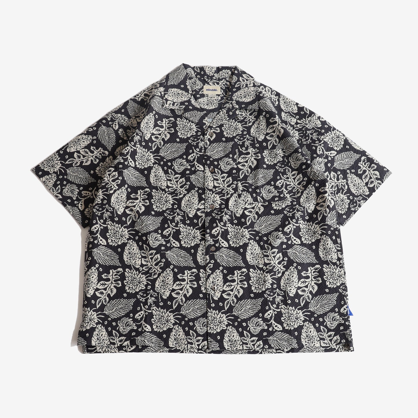 Seersucker "Reveal" Shirt - Night Forest
