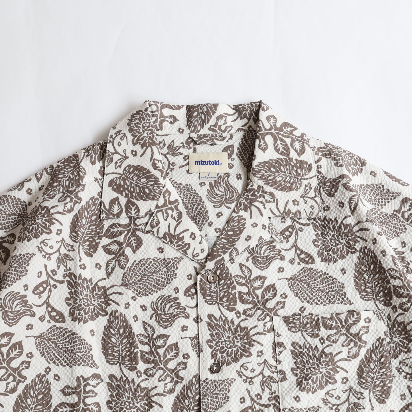 Seersucker "Reveal" Shirt - Day Forest