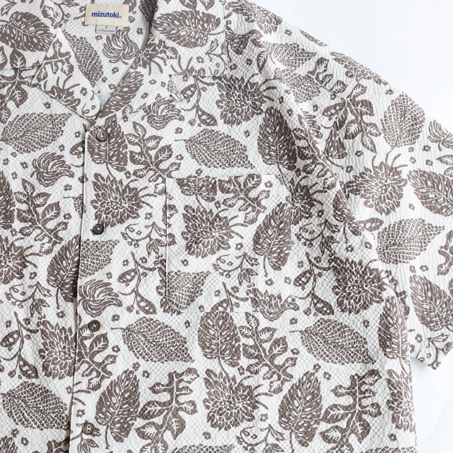 Seersucker "Reveal" Shirt - Day Forest