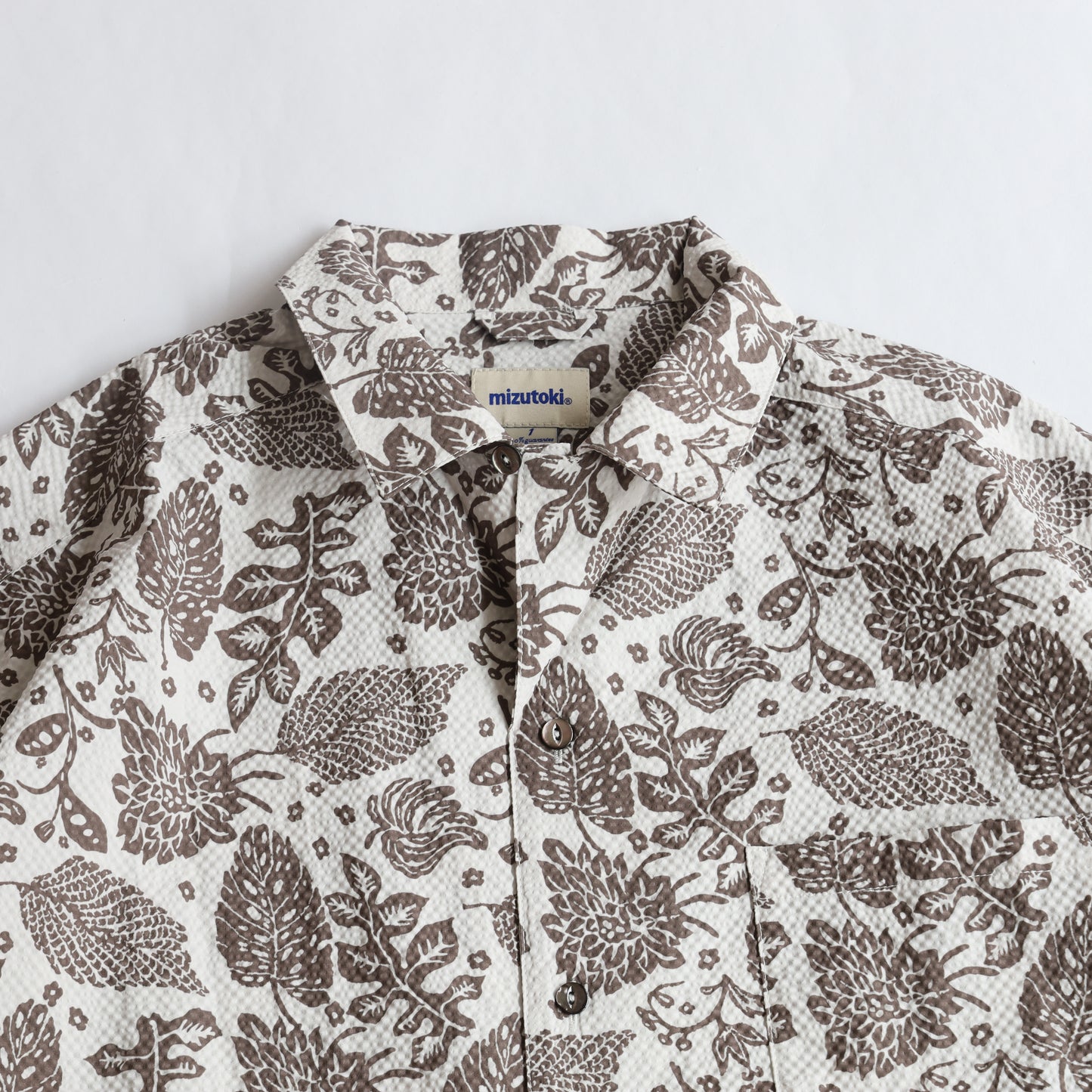 Seersucker "Reveal" Shirt - Day Forest