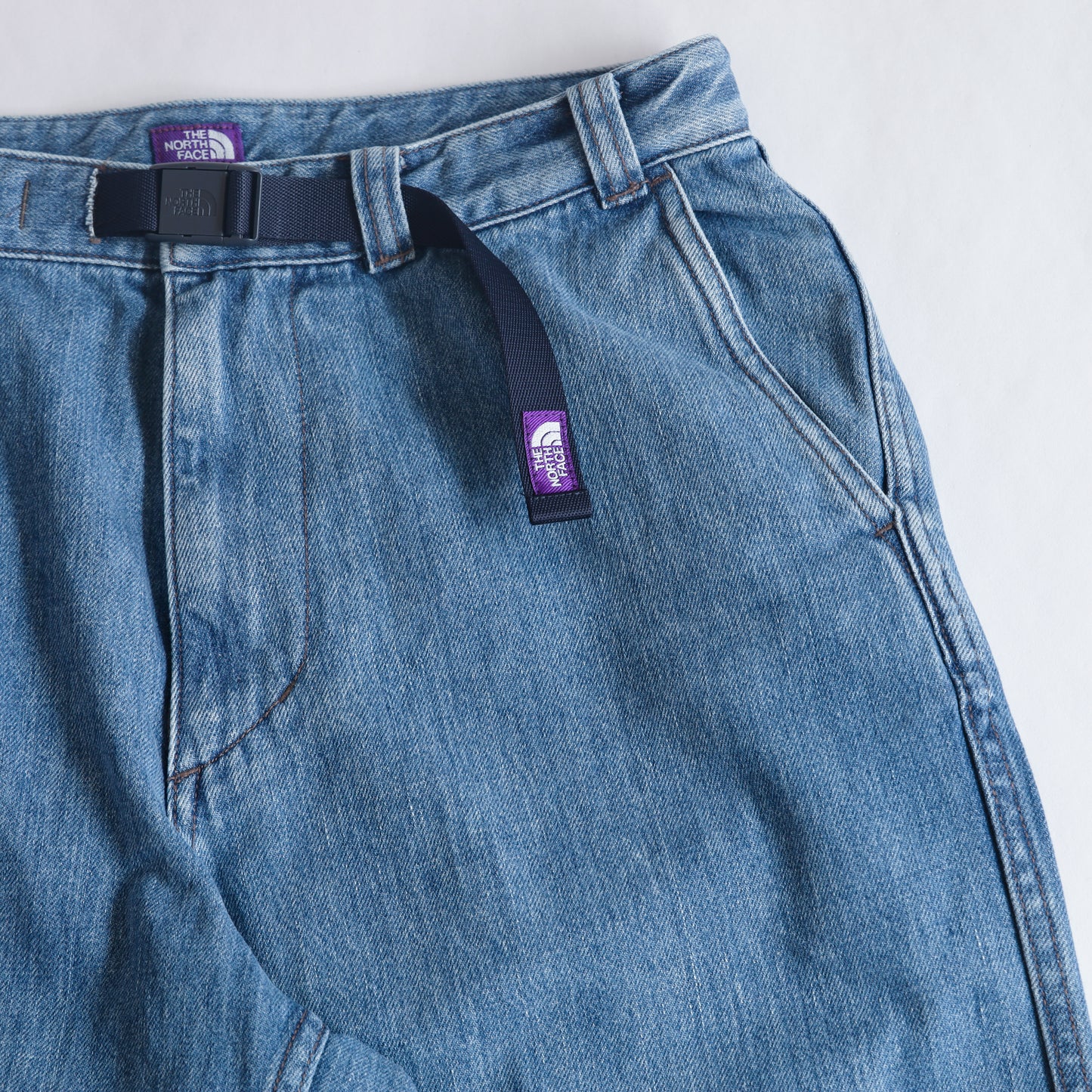Denim Wide Tapered Field Pants - INDIGO BLEACH