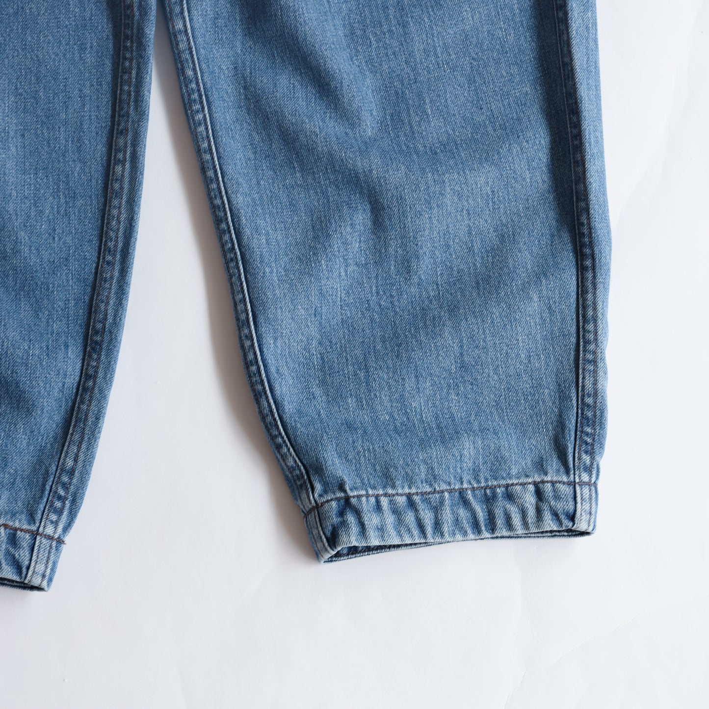 Denim Wide Tapered Field Pants - INDIGO BLEACH
