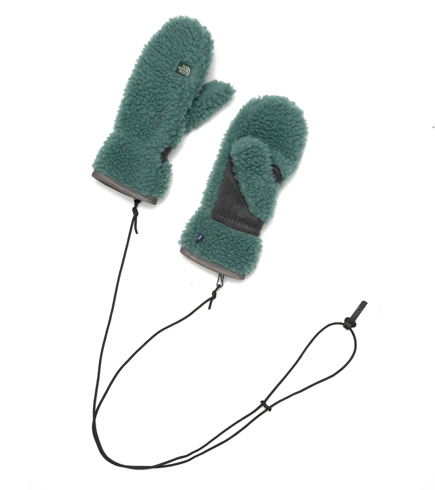 Wool Boa Fleece Mitt ICE TEAL