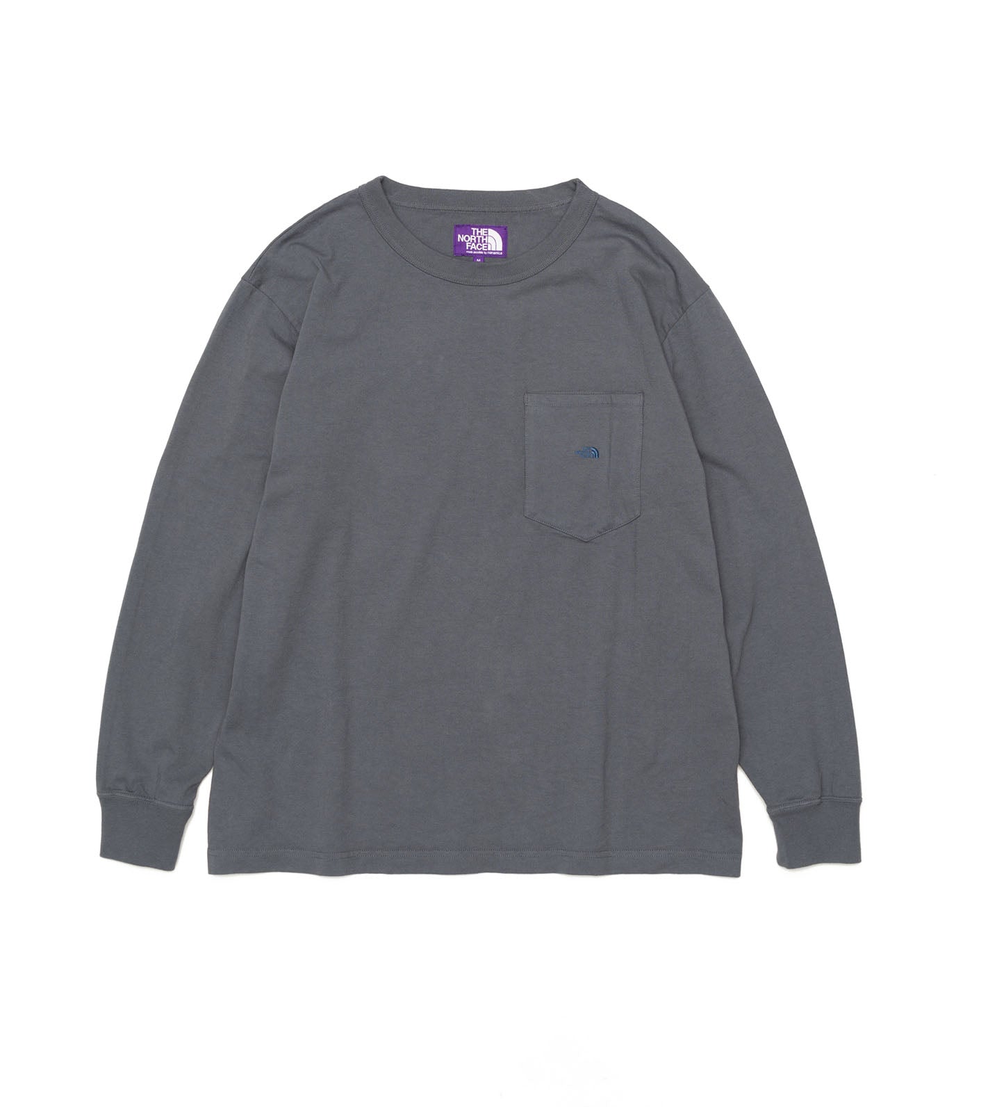 7oz L/S Pocket Tee DIM GRAY × ROYAL BLUE