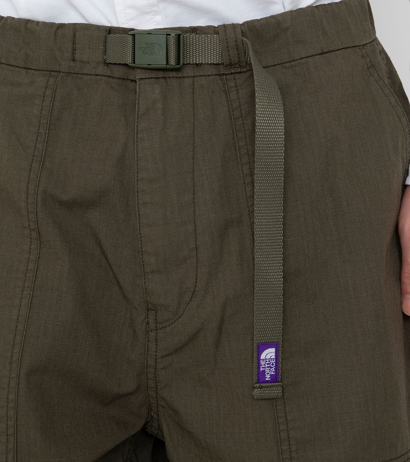 Ripstop Wide Cropped Pants - OLIVE