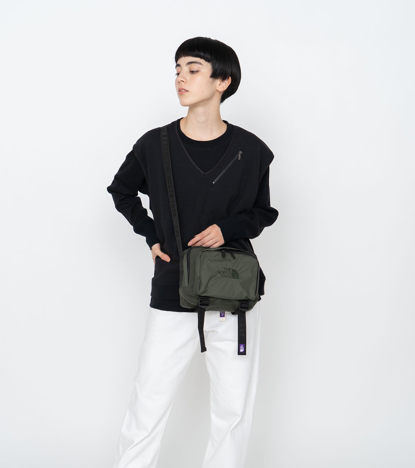 CORDURA Nylon Shoulder Bag - OLIVE