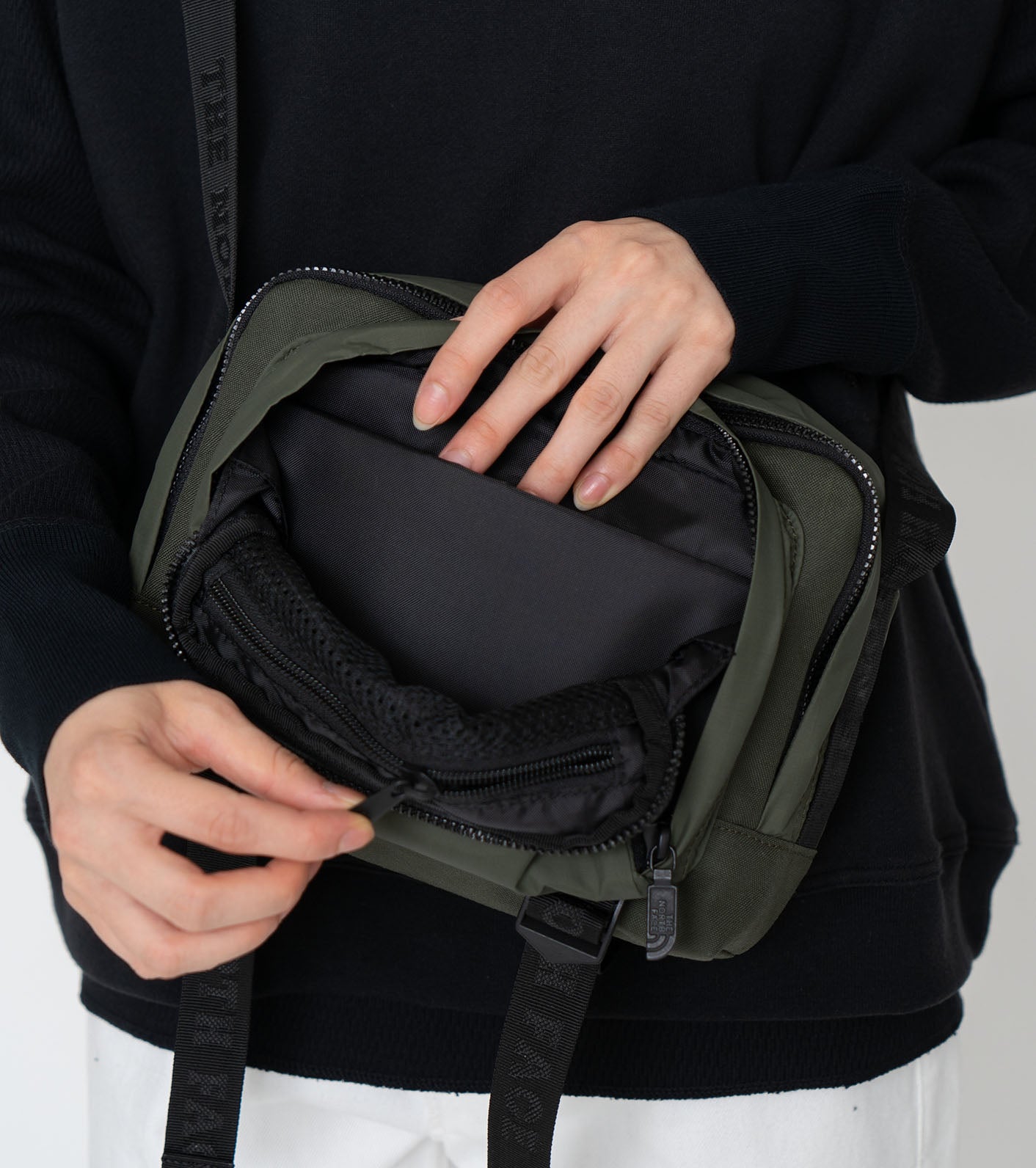 CORDURA Nylon Shoulder Bag - OLIVE