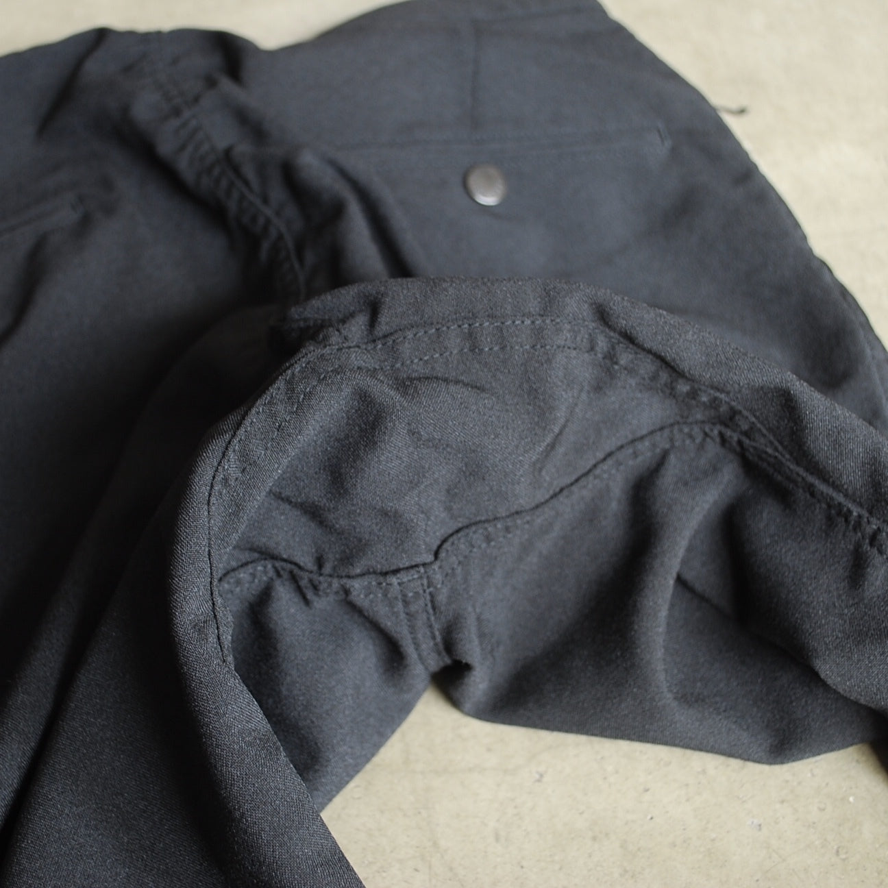 Polyester Tropical Pants BLACK
