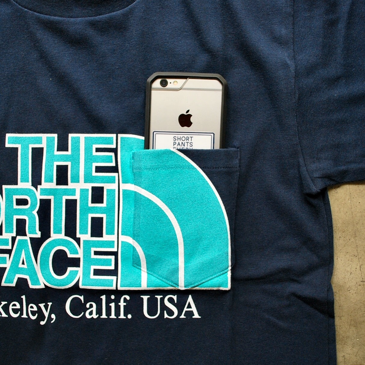 H/S Logo Pocket Tee NAVY