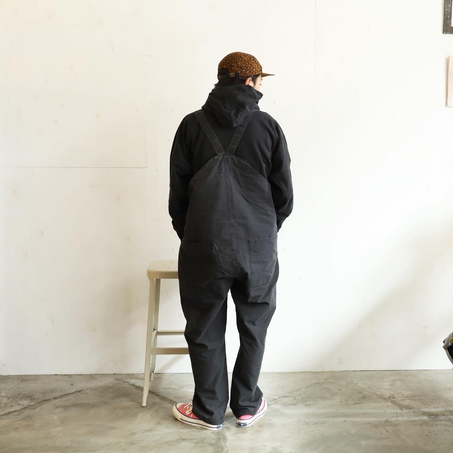 Indigo Mountain Wind Overalls - BLACK FADE