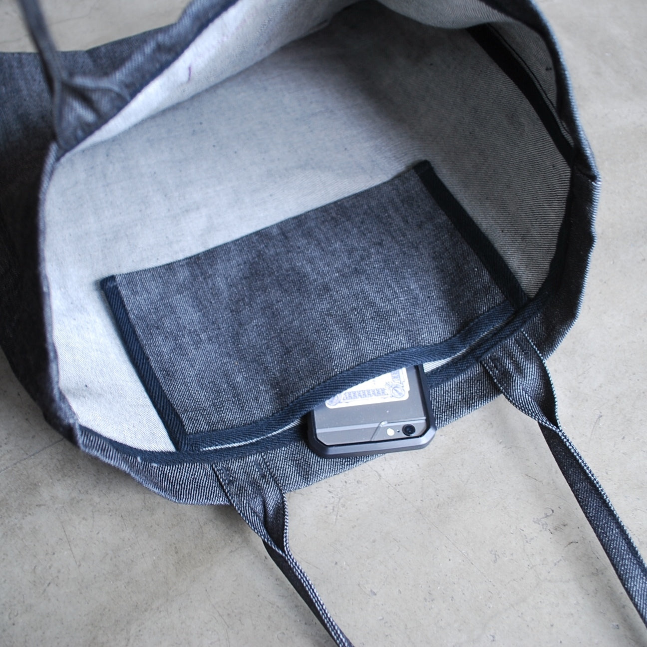 Denim Tote BLACK