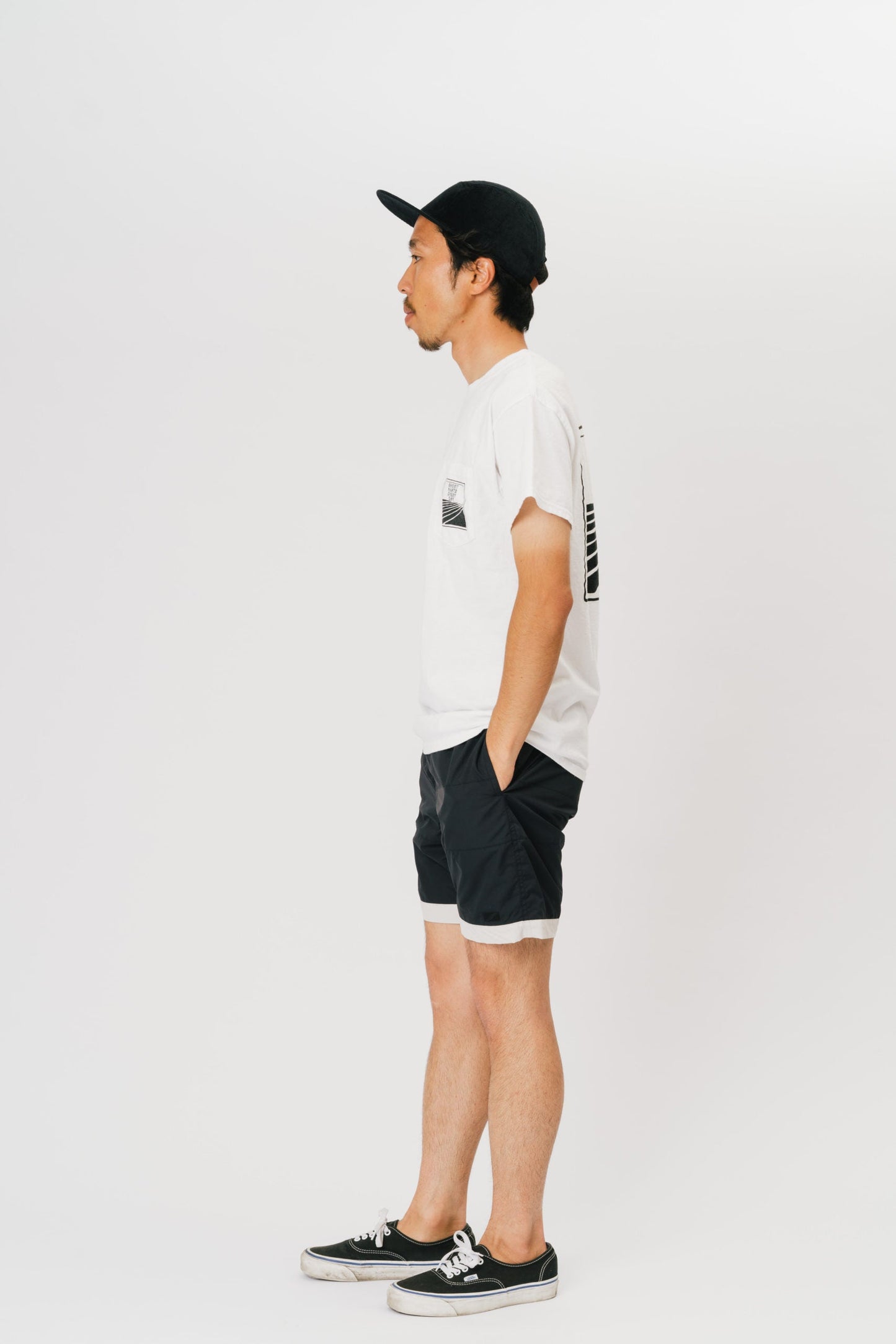 BOARD SHORTS 3LINE BLACK×GRAY