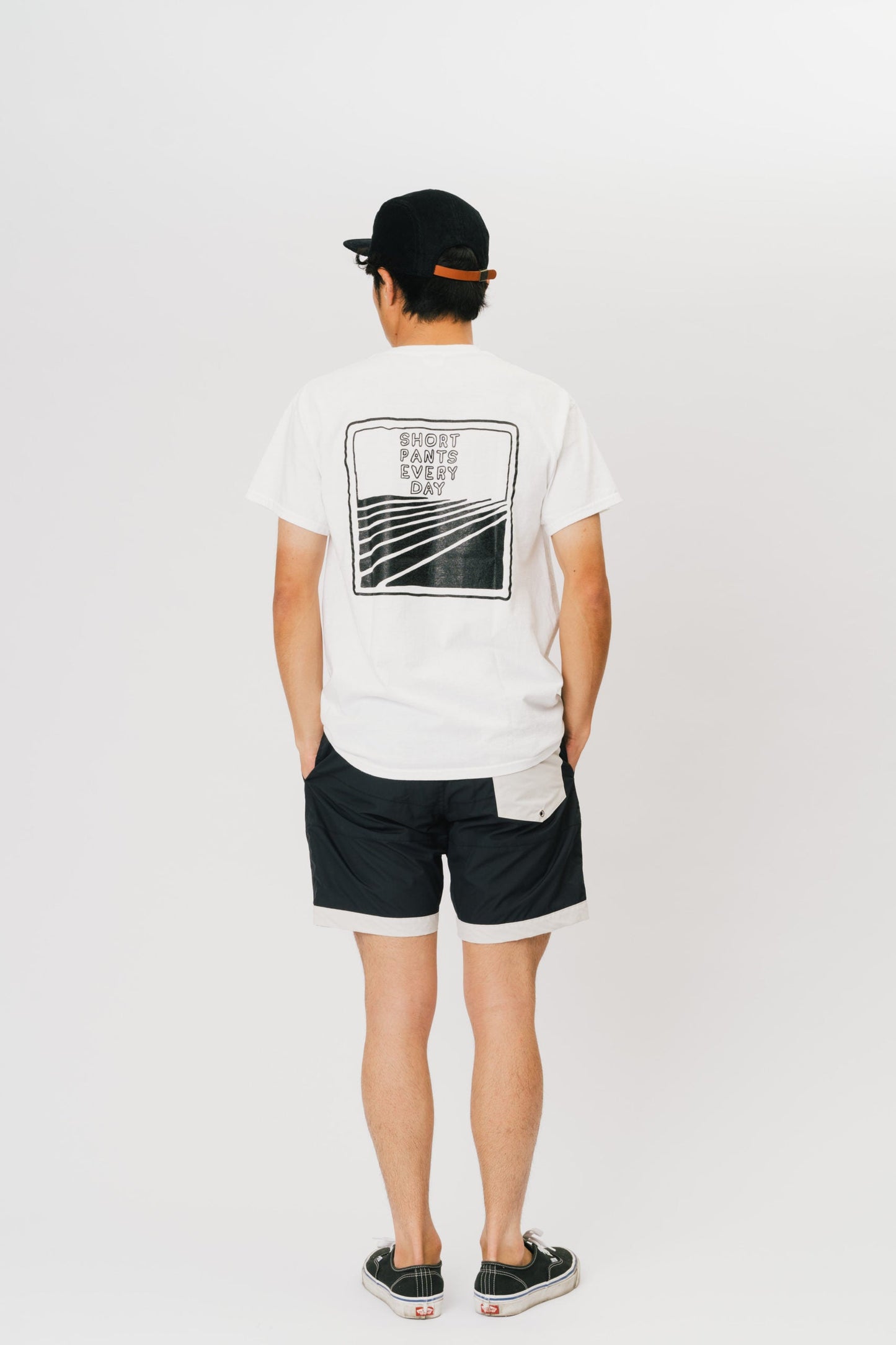 BOARD SHORTS 3LINE BLACK×GRAY