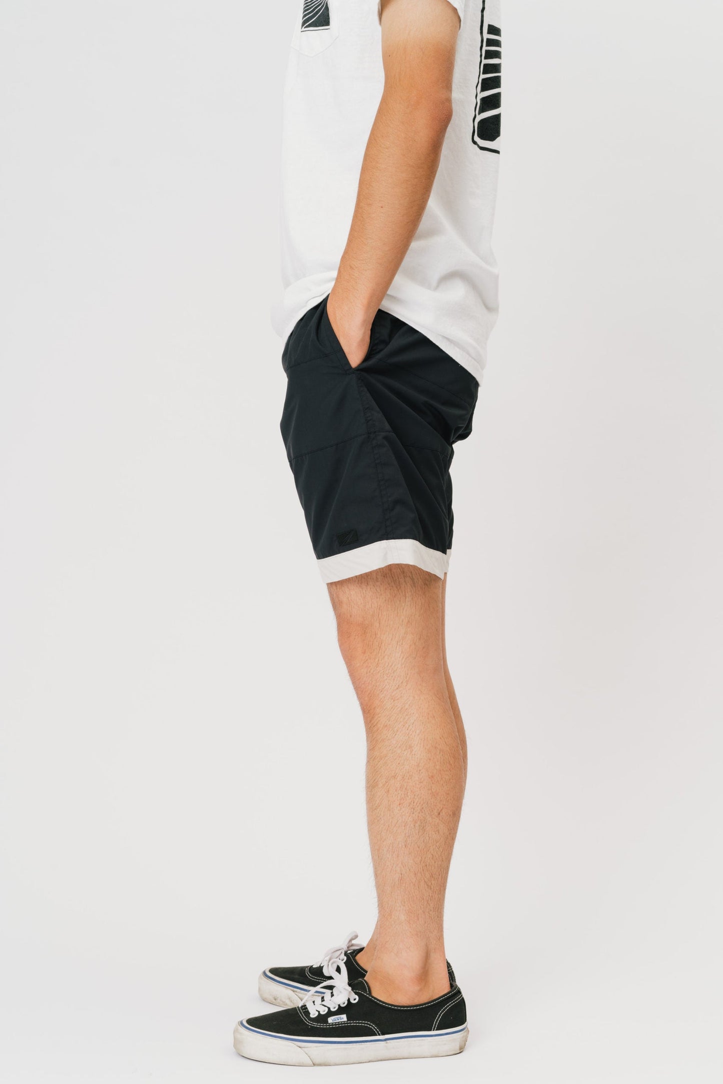 BOARD SHORTS 3LINE BLACK×GRAY