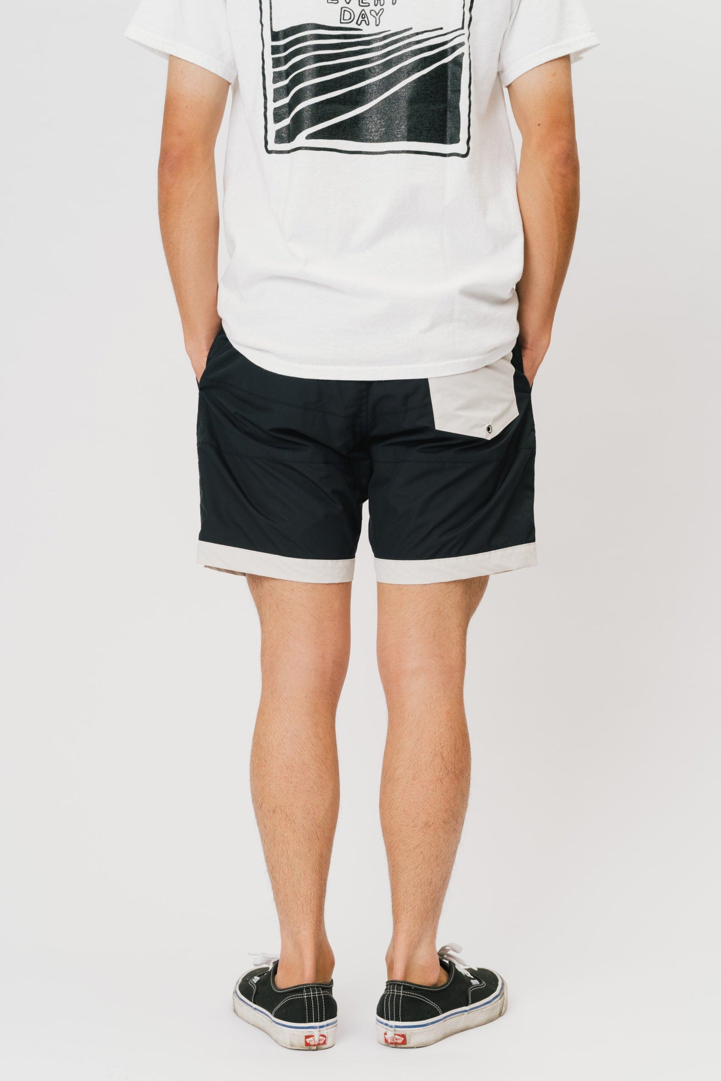 BOARD SHORTS 3LINE BLACK×GRAY