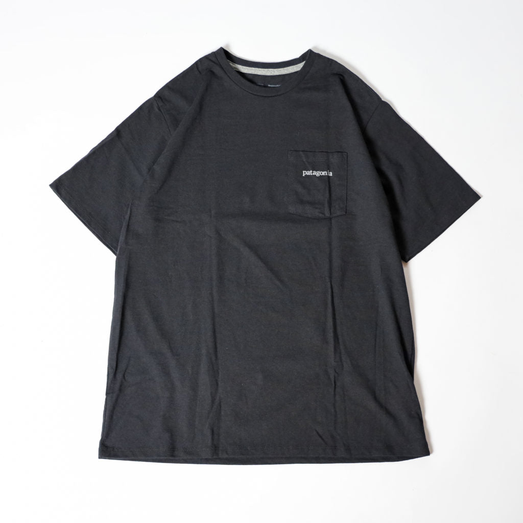 MS Line Logo Ridge Pocket Responsibili Tee BLACK